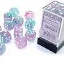 Nebula Wisteria/white Luminary 16mm d6 Dice Block chx27745